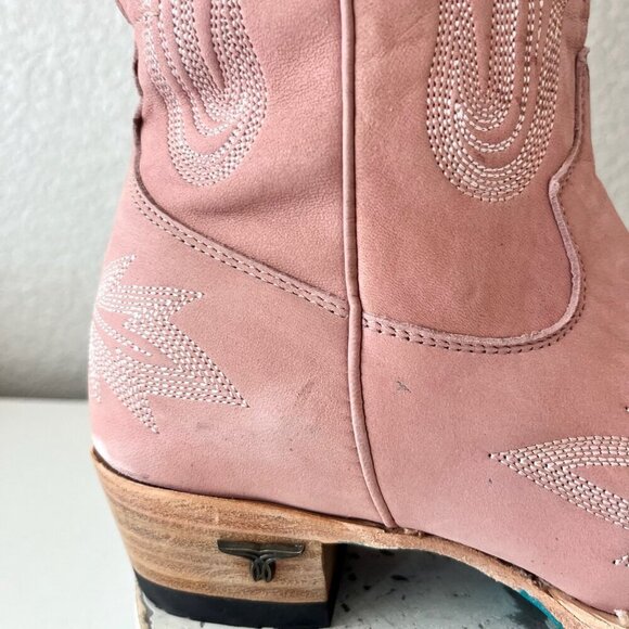 Lane LEXINGTON Over the Knee Womens Cowboy Boots 8.5 Pink Western Cowgirl Tall - Picture 3 of 16
